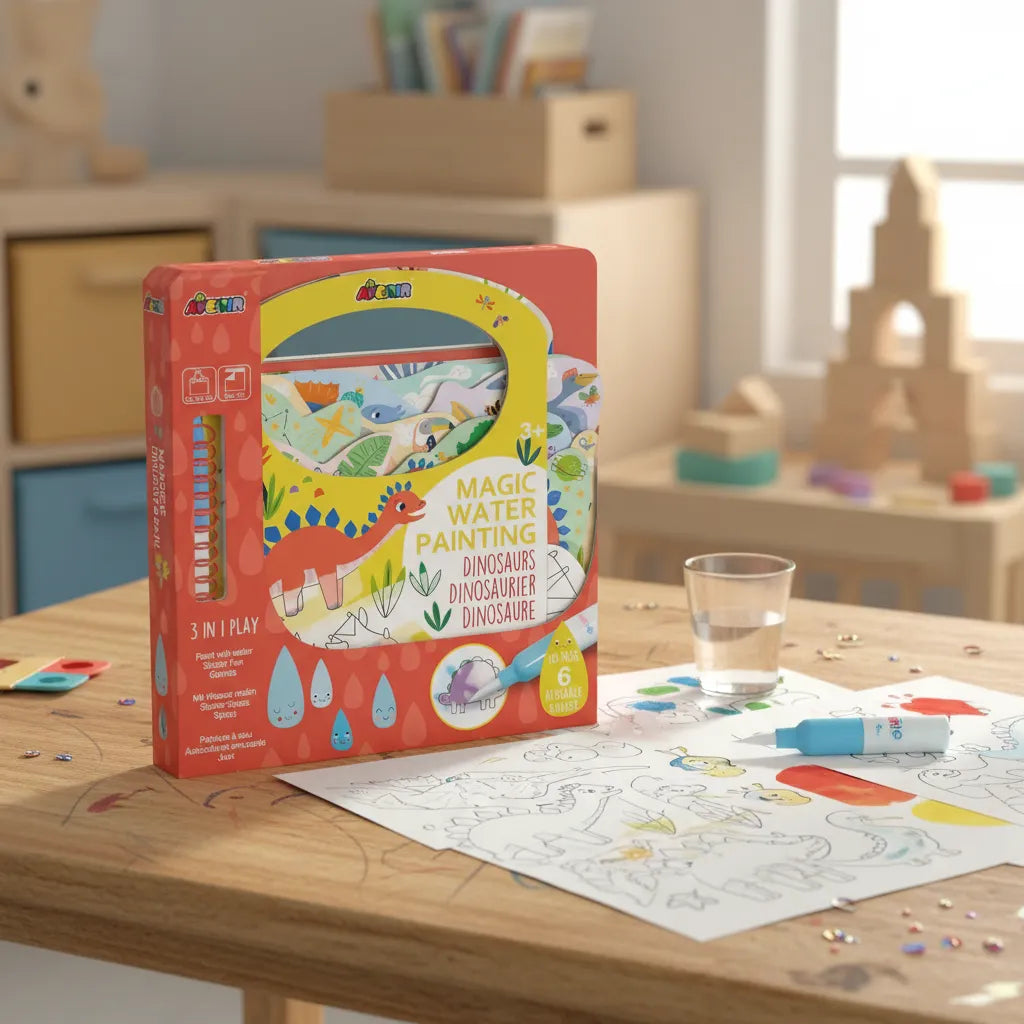 Libro Magico Para Pintar Con Agua Dinosaurios