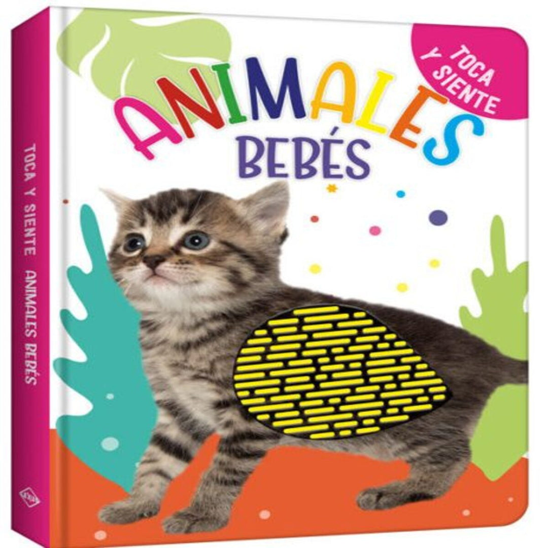 Libro Sensorial Toca Y Siente Animales Para Bebés