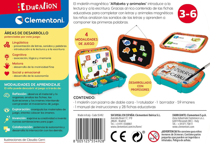 Juego letras Y Animales Magnéticos Para Niños