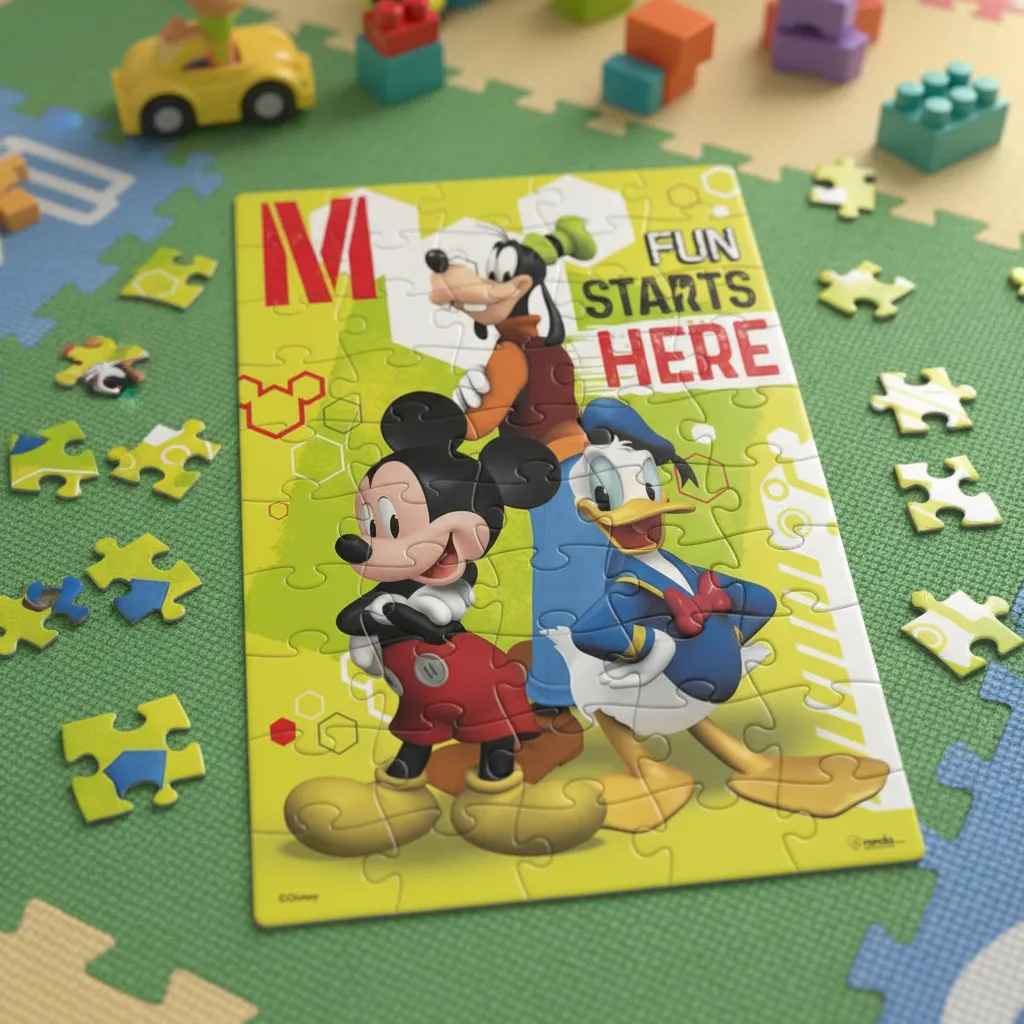 Rompecabezas Mickey Mouse 50 Pieza Para Niños