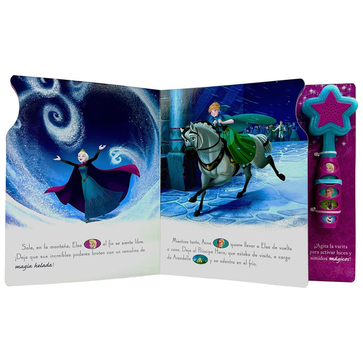 Libro Frozen Varita De Luces Y Sonidos Niños
