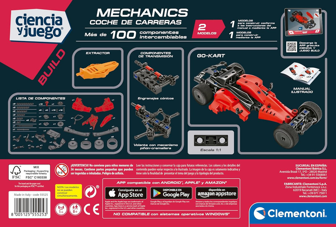 Juego 2 En 1 Coche De Carreras Para Niños