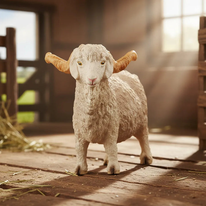 Figura Cabra De Angora Pintada A Mano Schleich