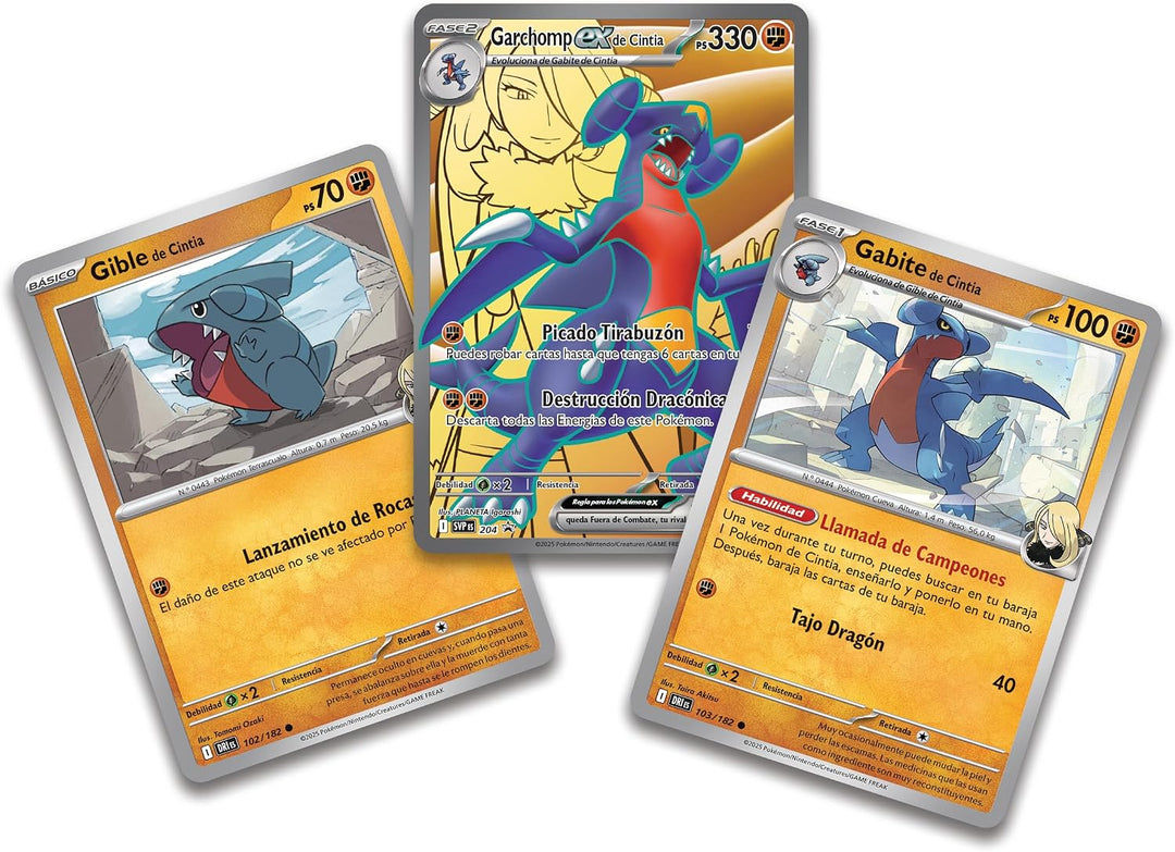 Colección Premium Garchomp Ex De Cynthia