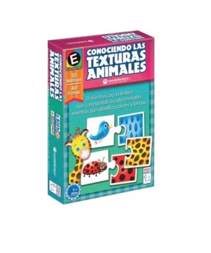 Rompecabezas Las Texturas y Animales Niños
