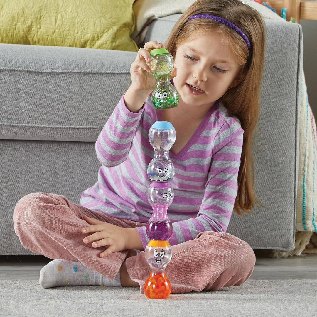 Juego Botellas Sensoriales Emocionales Para Niños