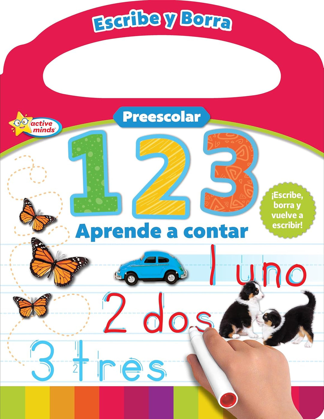 Libro Didáctico Escribe Y Borra Aprende A Contar Para Niños