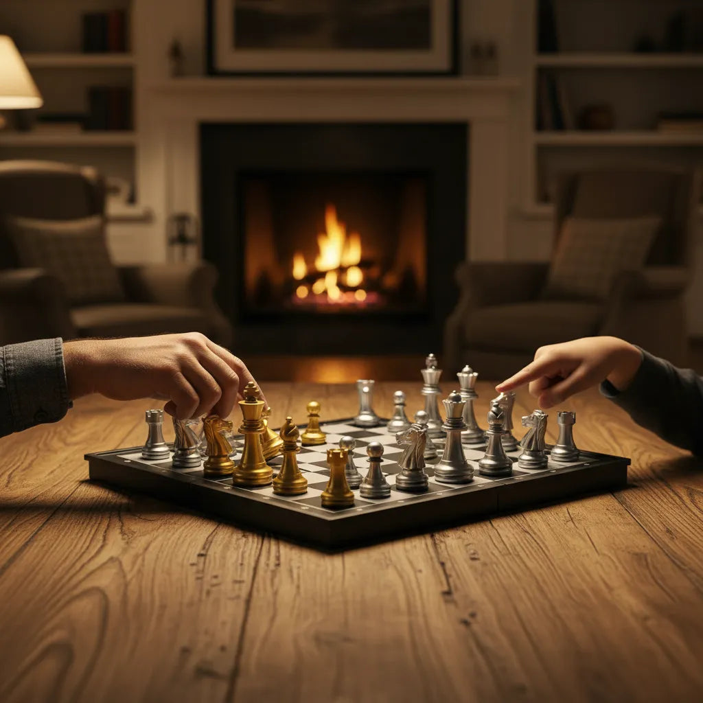 Juego De Mesa Ajedrez Magnético Tablero Plegable Para Niños
