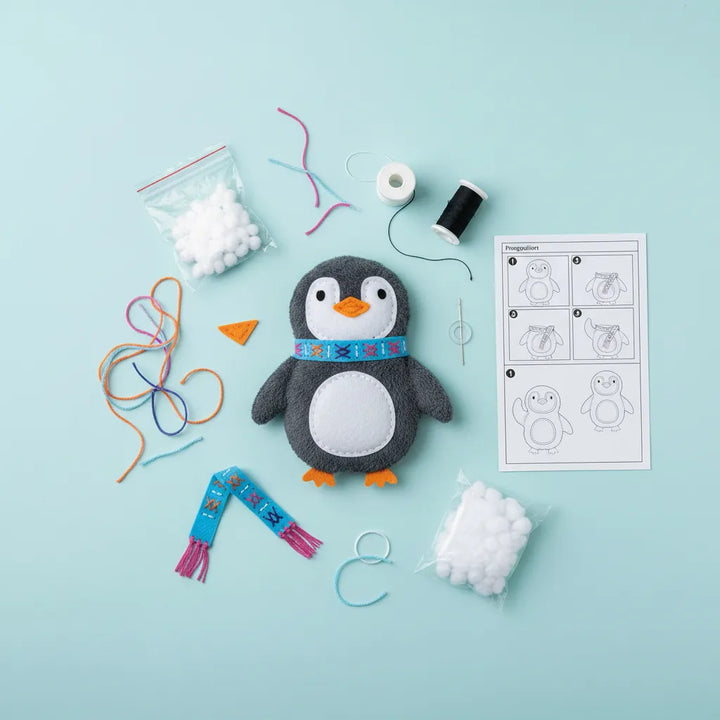 Set De Arte Y Manualidades pingüino Tejidos