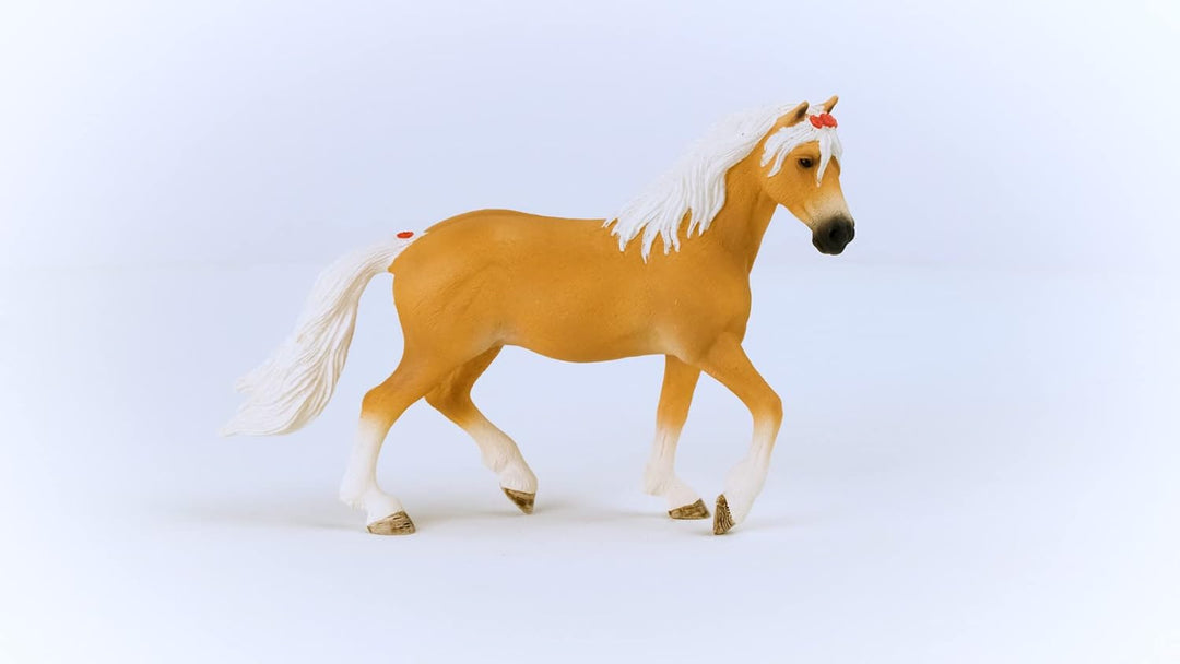 Figura Coleccionable Yegua Haflinger Pintada A Mano