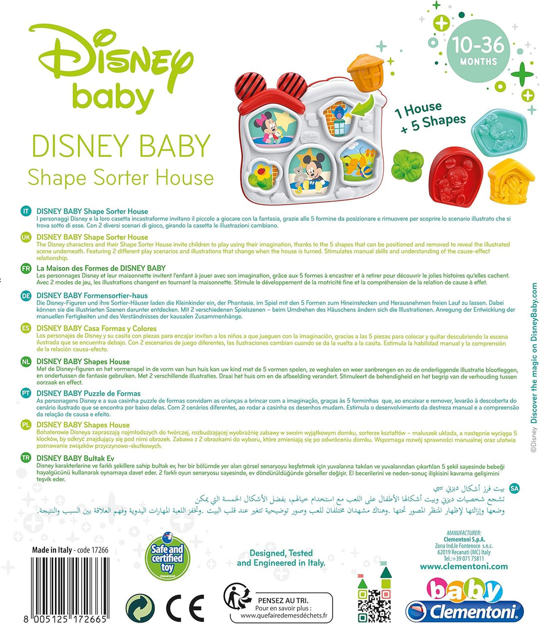 Juego Casa Formas Disney Baby Para Niños