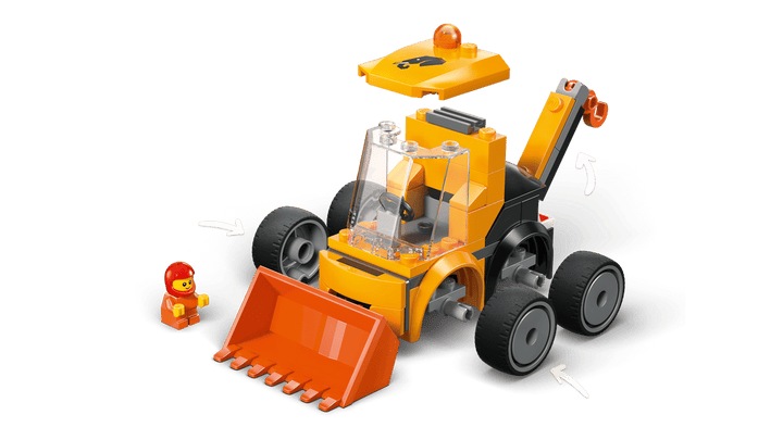 Juego Construcción Cargador Frontal 61 Piezas Niños
