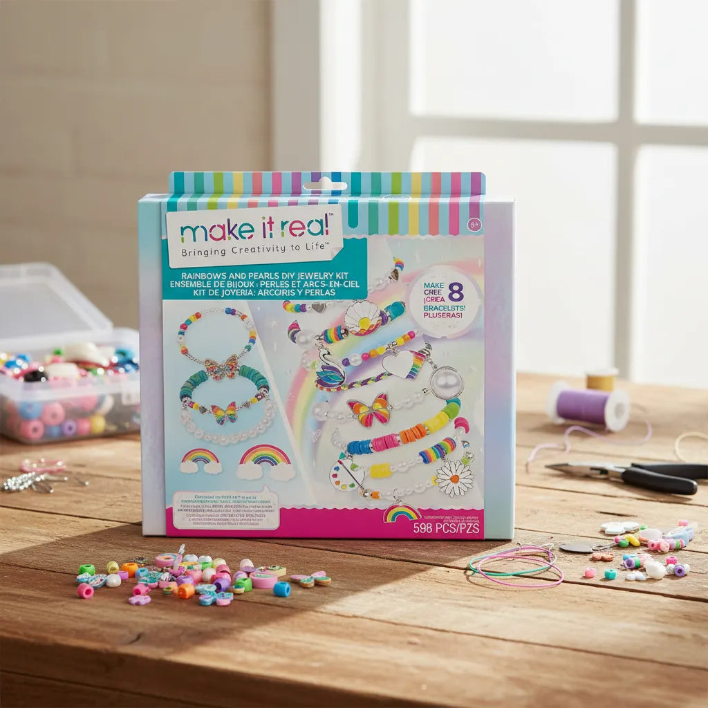 Set De Crear 8 Manillas 598 Piezas Para Niñas