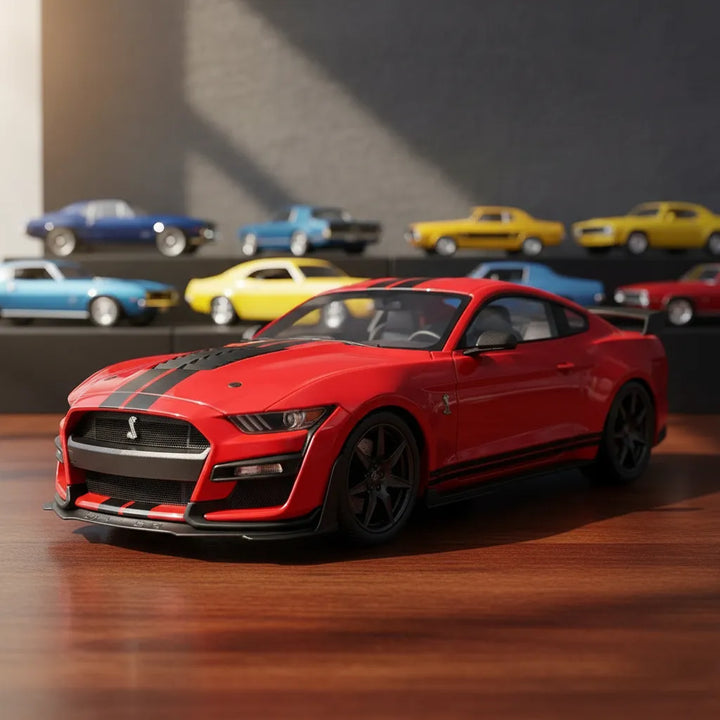 Carro Coleccionable A Escala 1/32 Mustang Sheby Gt500 Rojo
