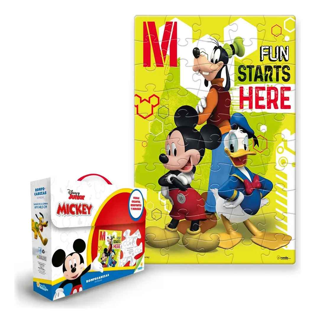 Rompecabezas Mickey Mouse 50 Pieza Para Niños