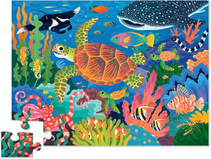 Rompecabezas Tortuga Marina 36 Piezas Grandes Para Niños