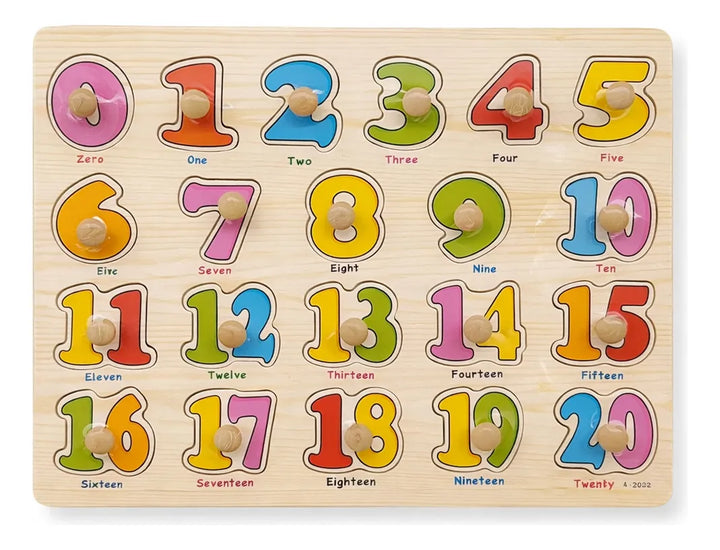 Rompecabezas Números De Madera Para Niños