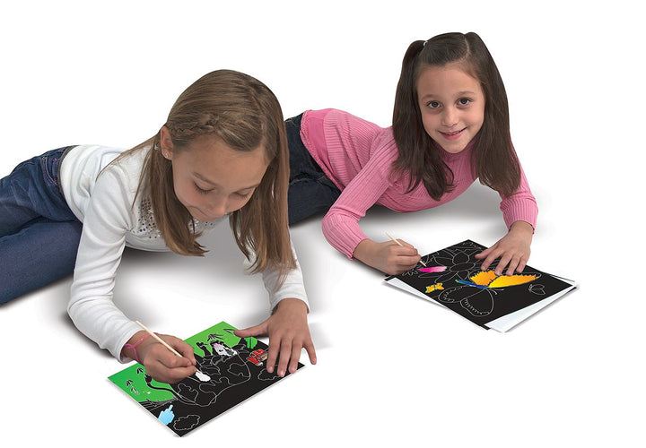 Libro Creativo Scratch Flores Y Mariposas Para Niños