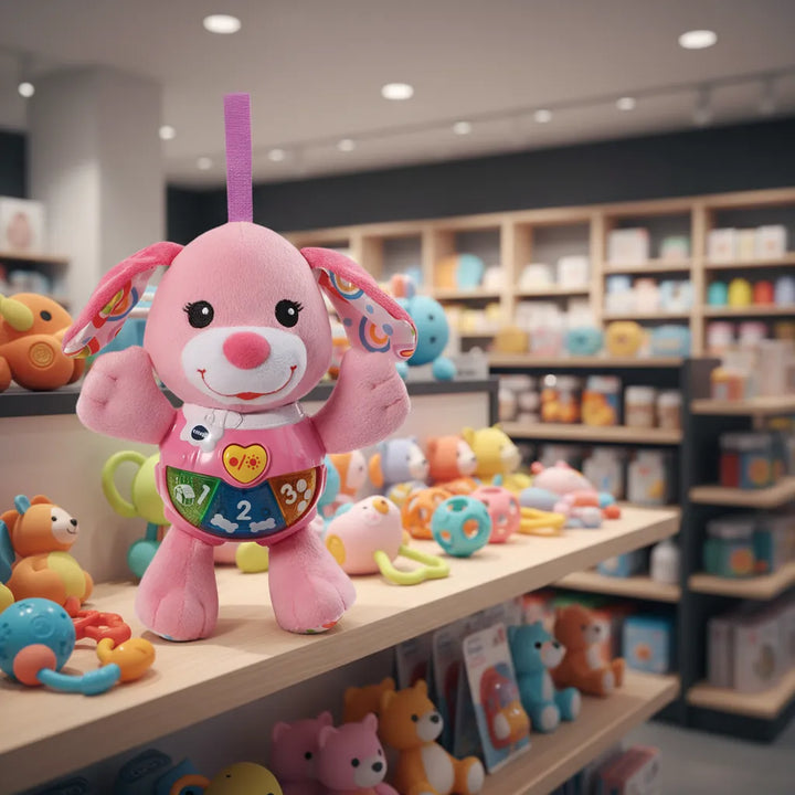 Juguete Bebé Peluche Perrita Luces Sonido