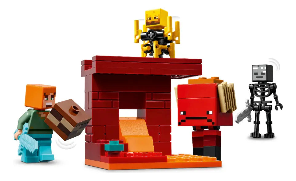 Juguete Lego Minecraf La Batalla Lava Niños