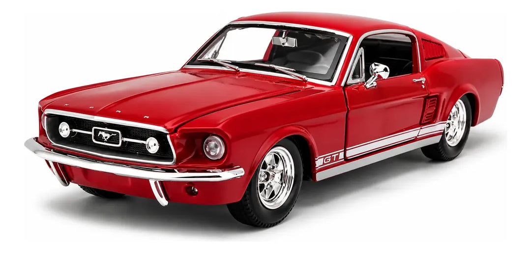 Carro Coleccionable Escala 1:24 Se 1967 Ford Mustang Gt Rojo
