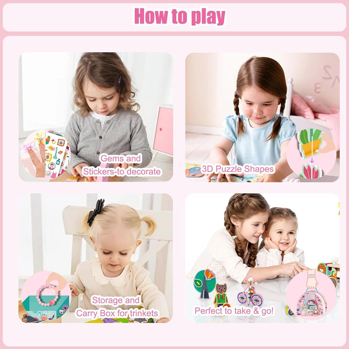 Juego Caja Creativa Manualidades 3d Para Niños
