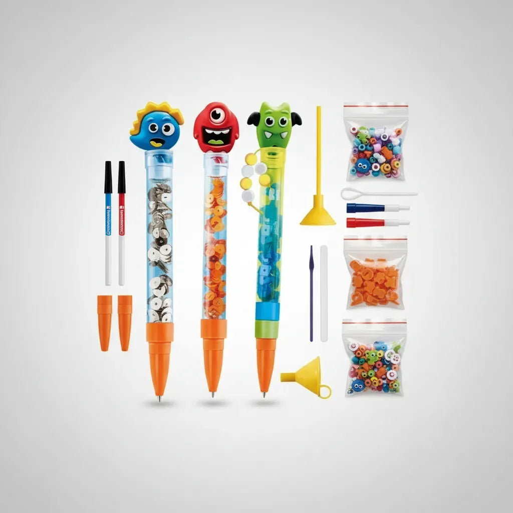 Juego Kit Crea Bolígrafos Personalizado Monstros Para Niños