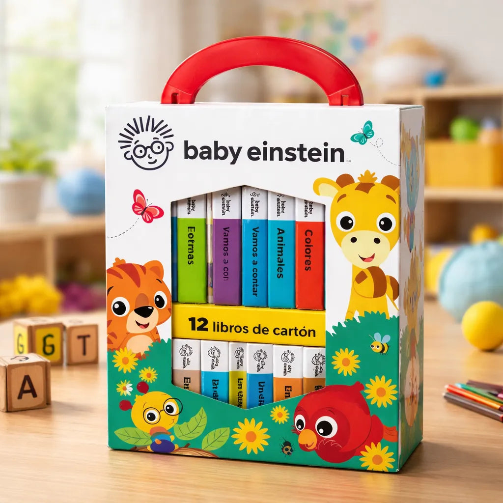 Libro Baby Einstein Biblioteca 12 Libros Para Niños