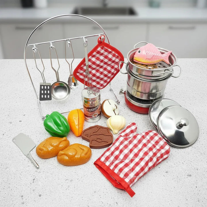 Set De Accesorios Cocina 25 Piezas Para Niños