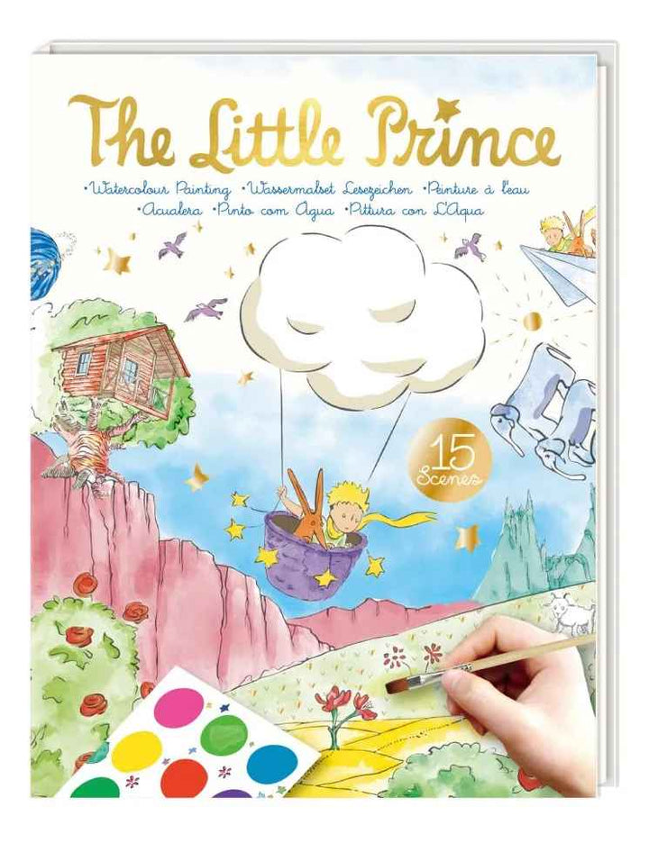 Libro De Acuarela El Principito Con Pincel Niños