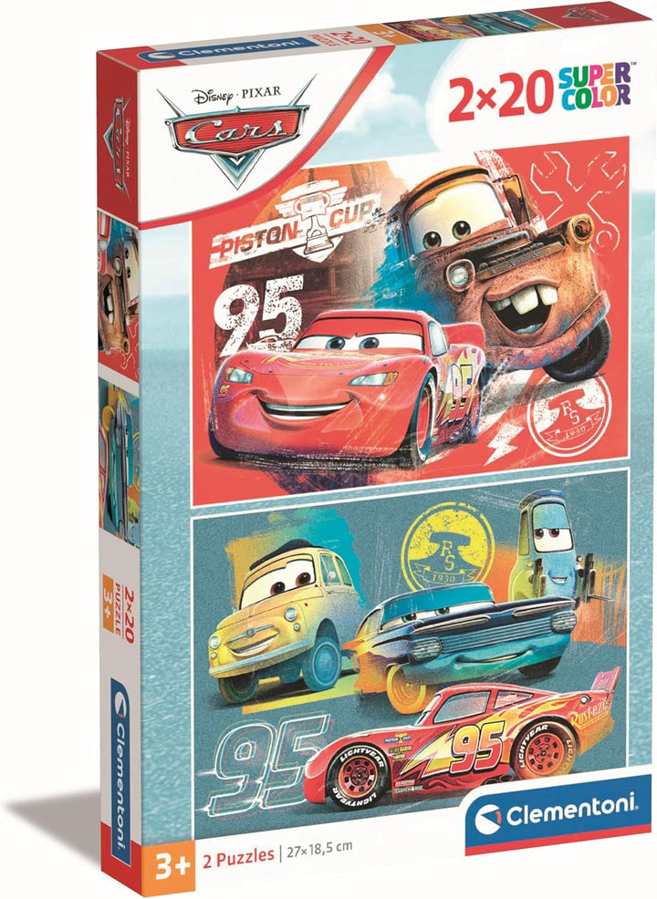 Rompecabezas 2x20 Piezas Cars Para Niños