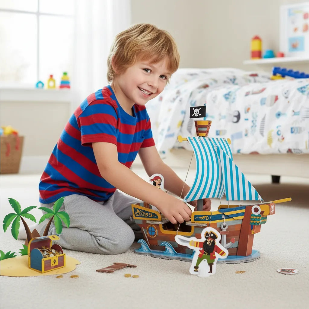 Juego Set De Construcción El Barco Para Niños