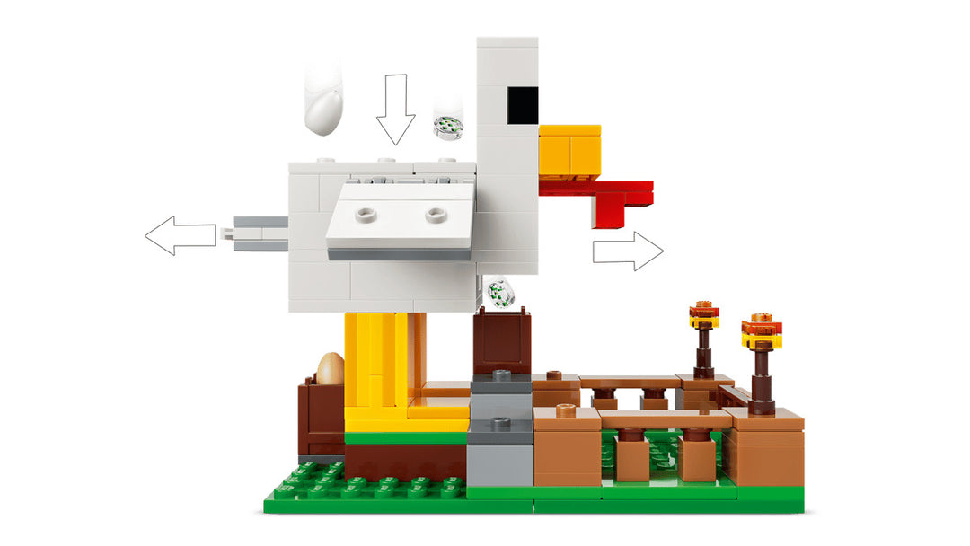 Juego Construcción Minecraft Granja De Gallinas Lego Original