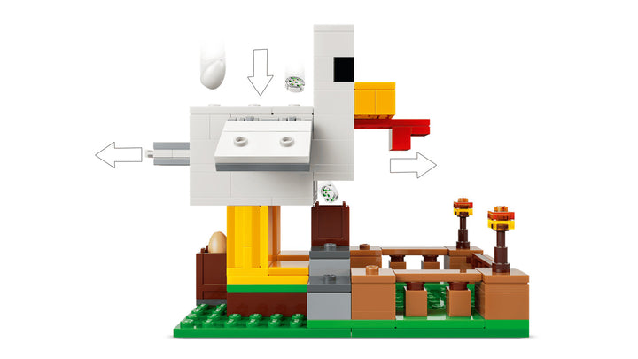 Juego Construcción Minecraft Granja De Gallinas Lego Original