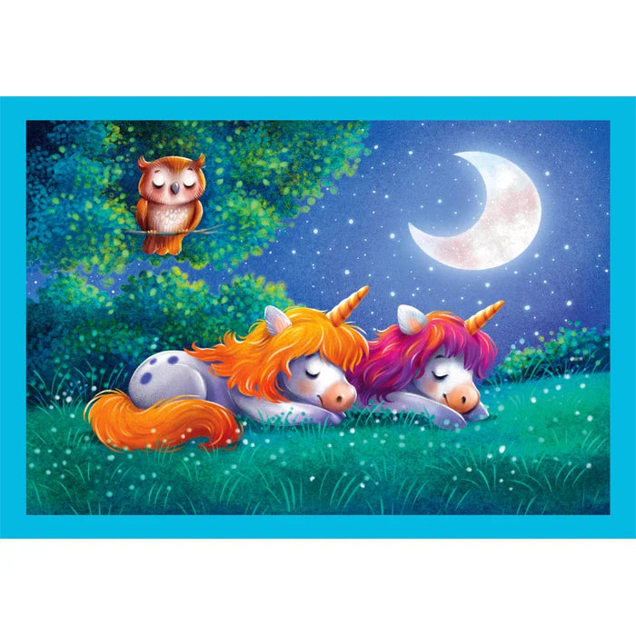 Rompecabezas 4 En 1 Unicornios Clementoni Para Niños