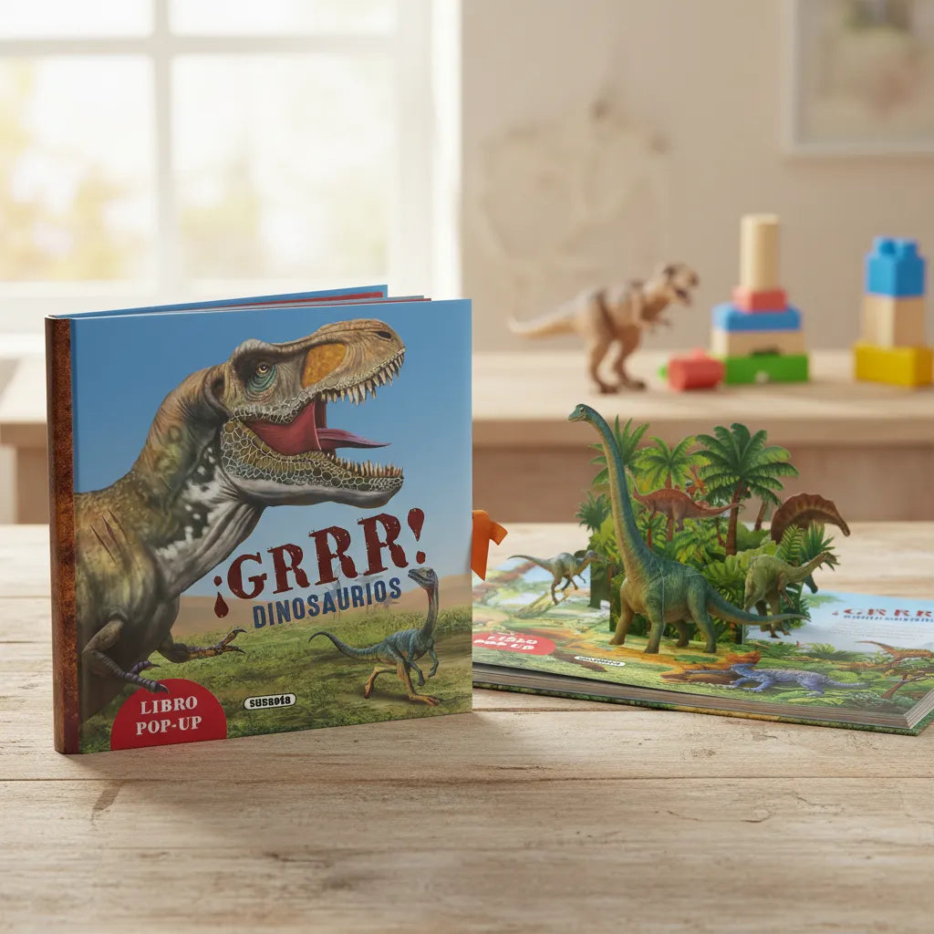 Libro Didáctico Pop Up Dinosaurios Para Niños