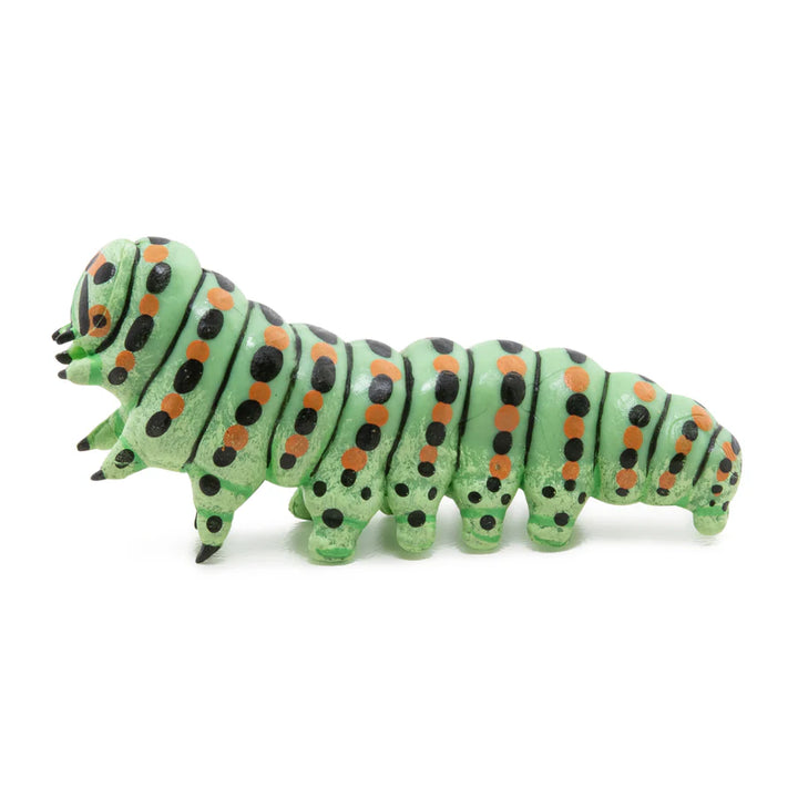 Figura Coleccionable Oruga Pintado A Mano Papo Para Niños