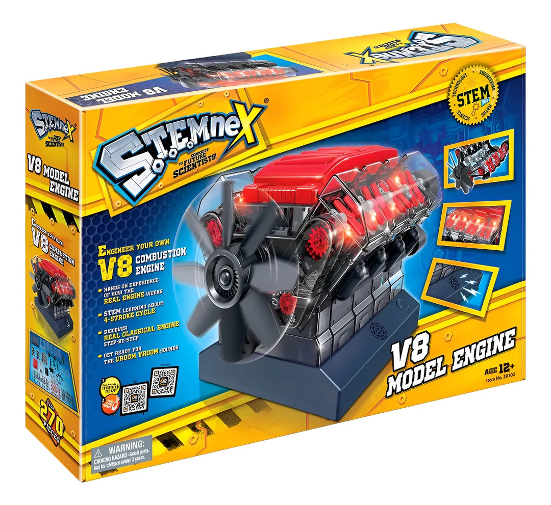Experimento STEM Motor Modelo V8 para Niños