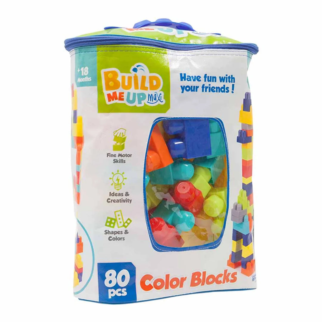 Bloques Construcción De Colores 80 Piezas Niños