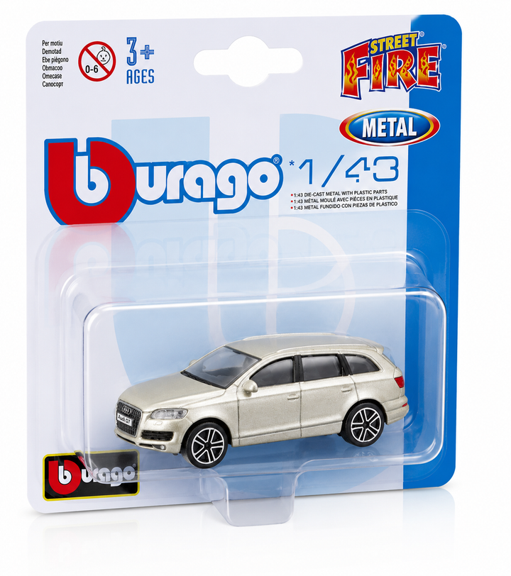 Carro Coleccionable A Escala 1/43  Audi Q7 Blanco Para Niños