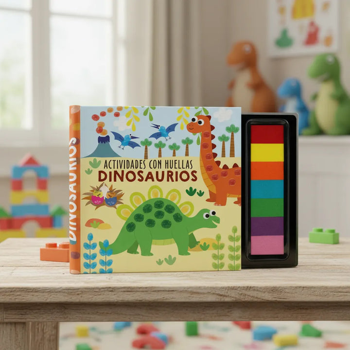 Libro Actividades Con Huellitas Dinosaurios
