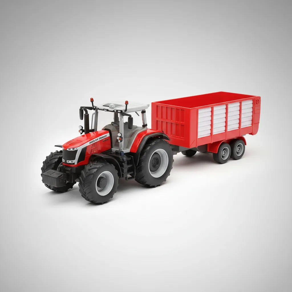 Tractor a escala Massey Ferguson Rojo