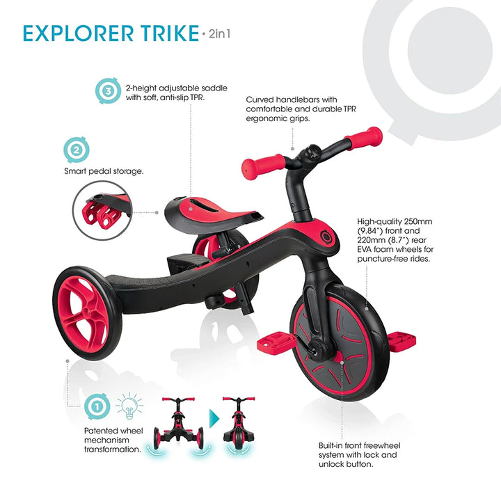 Triciclo Y Bicicleta De Equilibrio 3 En 1 Para Niños