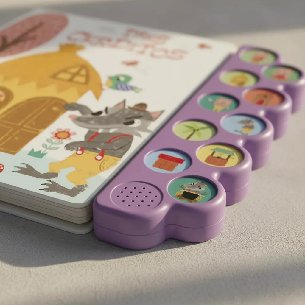 Libro De Sonidos Los Tres Cerditos Interactivo Para Niños