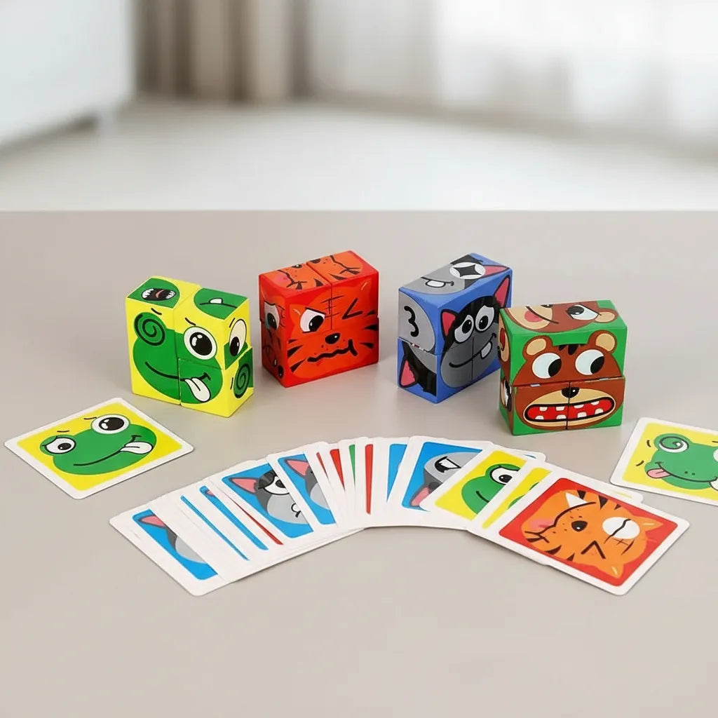 Rompecabezas 6 En 1 Animales Emociones