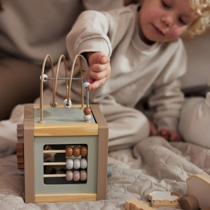 Cubo Didáctico De Actividades De Madera Para Niños