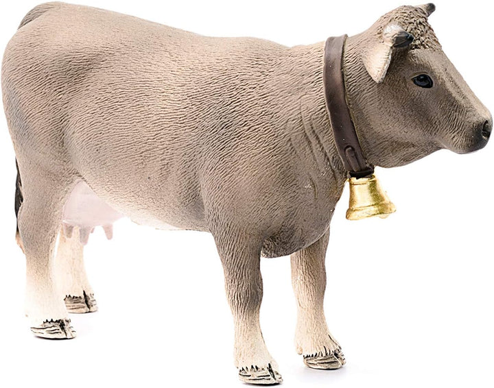 Figuras Animales Vaca Braunvieh Pintada A Mano