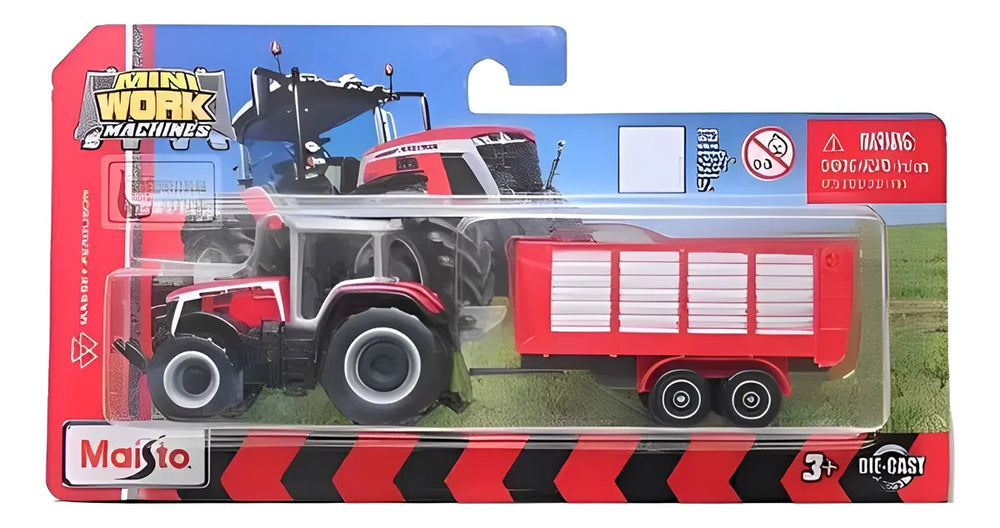 Tractor a escala Massey Ferguson Rojo
