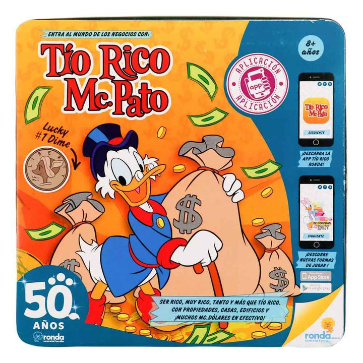 Juego De Mesa Tío Rico Mcpato  50 Aniversario Niños