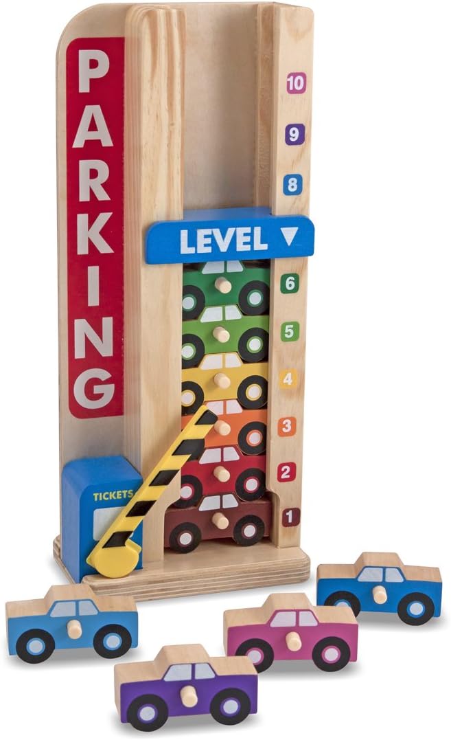 Juego educativo Garaje Apilador De Madera para niños